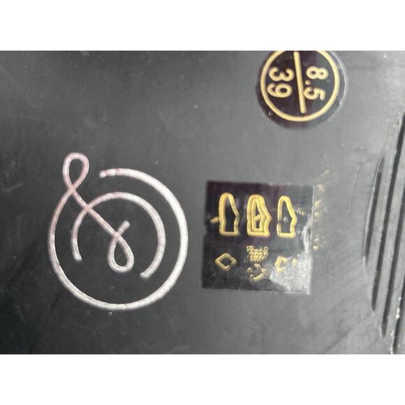 Chinese Laundry Womens Sz 8.5 pebbled leather slip on shooties stacked heel - Picture 6 of 6